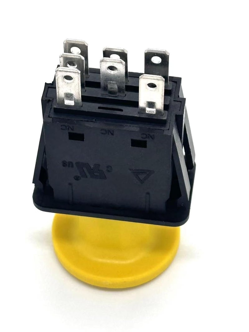 KBZ Clutch PTO Switch 7 Terminals fits MTD Cub Cadet 925-3233A 725-3233A 925-3233 725-3233 Delta 6201-308 6204-308 Blade Clutch Compatible for RTZ XT2 ZT1 ZTR Zero Cub Cadet PTO Switch 10 AMP Yellow - Image 5